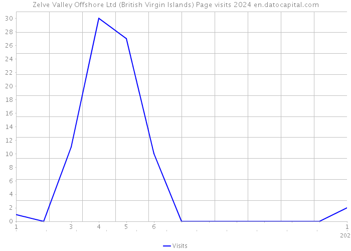 Zelve Valley Offshore Ltd (British Virgin Islands) Page visits 2024 