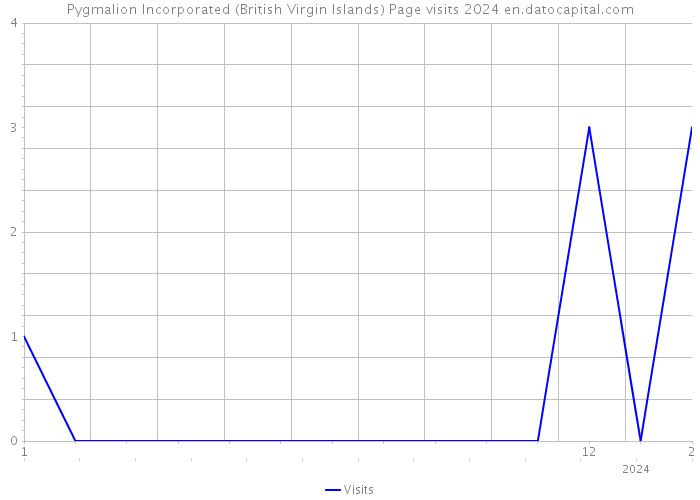 Pygmalion Incorporated (British Virgin Islands) Page visits 2024 