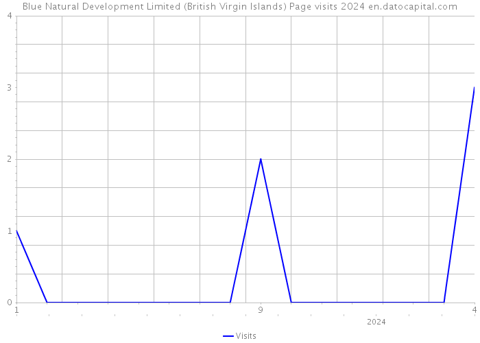 Blue Natural Development Limited (British Virgin Islands) Page visits 2024 