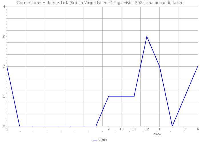 Cornerstone Holdings Ltd. (British Virgin Islands) Page visits 2024 