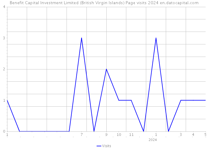 Benefit Capital Investment Limited (British Virgin Islands) Page visits 2024 