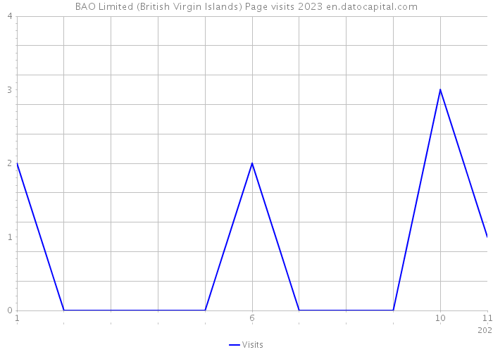 BAO Limited (British Virgin Islands) Page visits 2023 