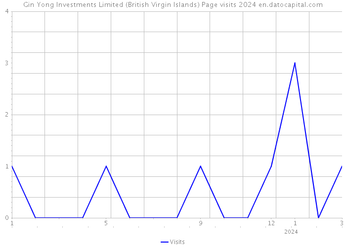 Gin Yong Investments Limited (British Virgin Islands) Page visits 2024 