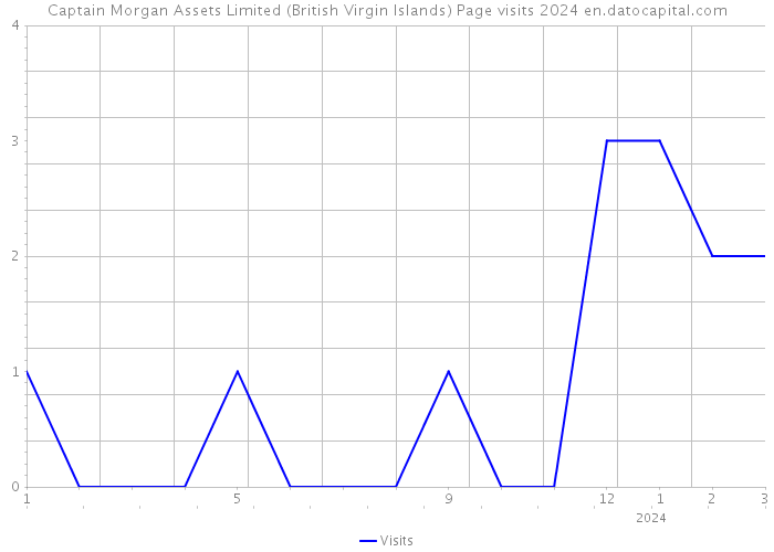 Captain Morgan Assets Limited (British Virgin Islands) Page visits 2024 