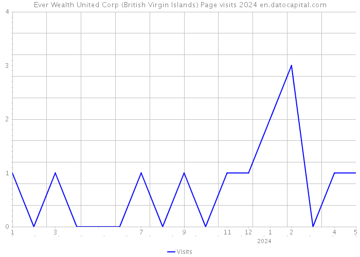 Ever Wealth United Corp (British Virgin Islands) Page visits 2024 