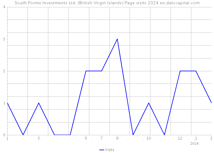 South Pointe Investments Ltd. (British Virgin Islands) Page visits 2024 
