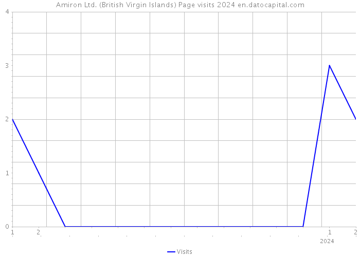 Amiron Ltd. (British Virgin Islands) Page visits 2024 
