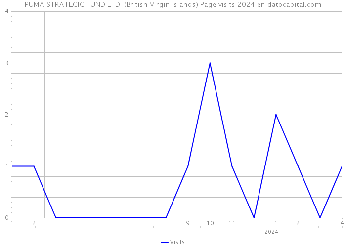 PUMA STRATEGIC FUND LTD. (British Virgin Islands) Page visits 2024 