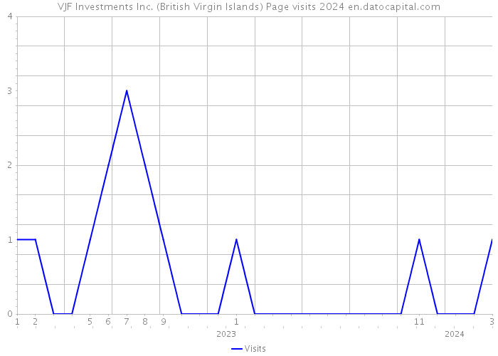 VJF Investments Inc. (British Virgin Islands) Page visits 2024 