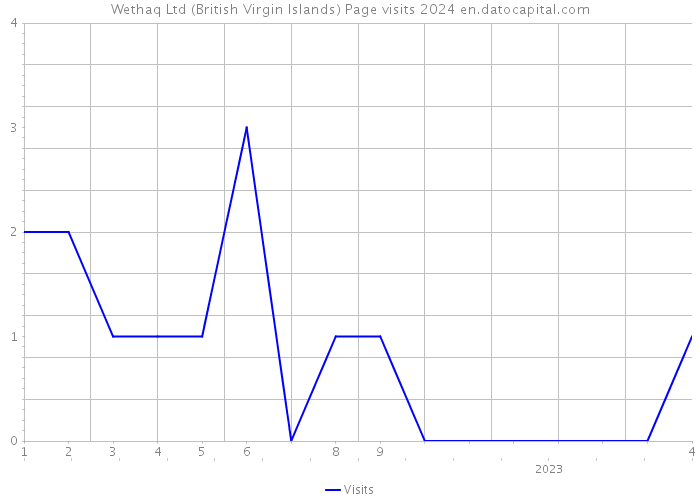 Wethaq Ltd (British Virgin Islands) Page visits 2024 