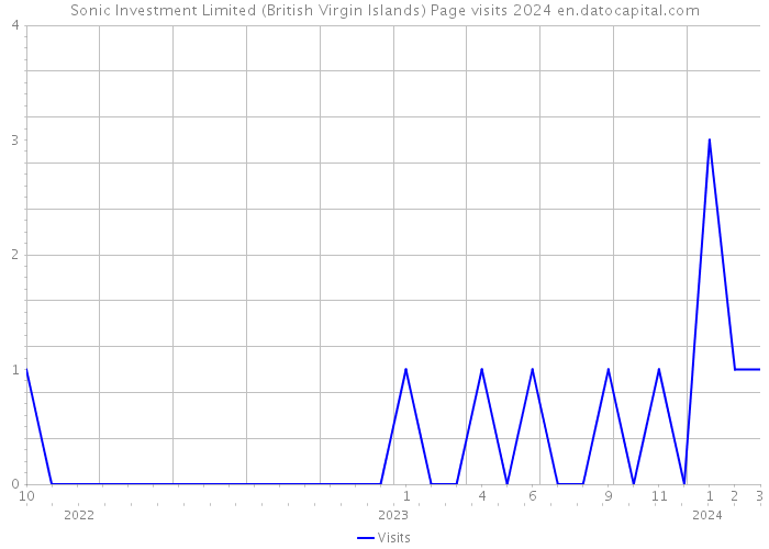 Sonic Investment Limited (British Virgin Islands) Page visits 2024 