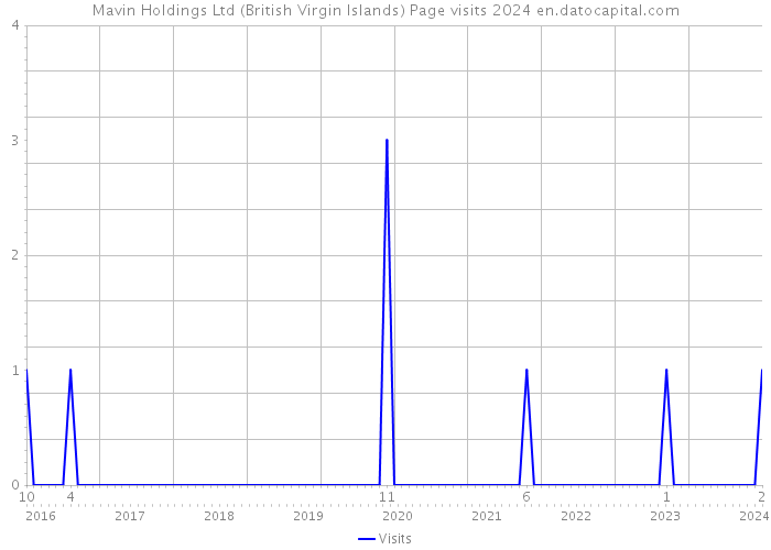 Mavin Holdings Ltd (British Virgin Islands) Page visits 2024 