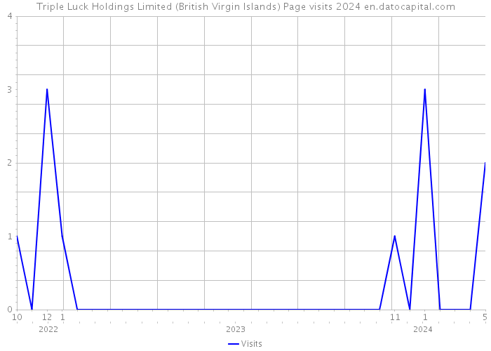 Triple Luck Holdings Limited (British Virgin Islands) Page visits 2024 