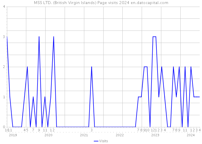 MSS LTD. (British Virgin Islands) Page visits 2024 