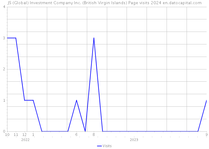 JS (Global) Investment Company Inc. (British Virgin Islands) Page visits 2024 