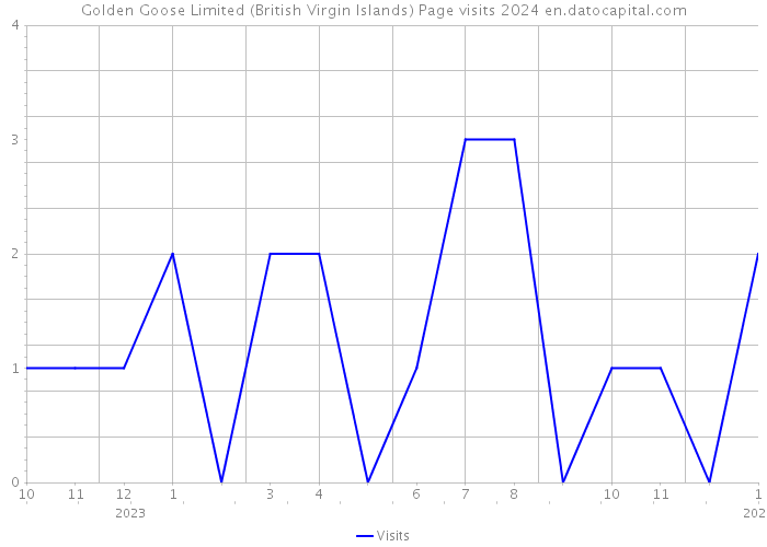 Golden Goose Limited (British Virgin Islands) Page visits 2024 