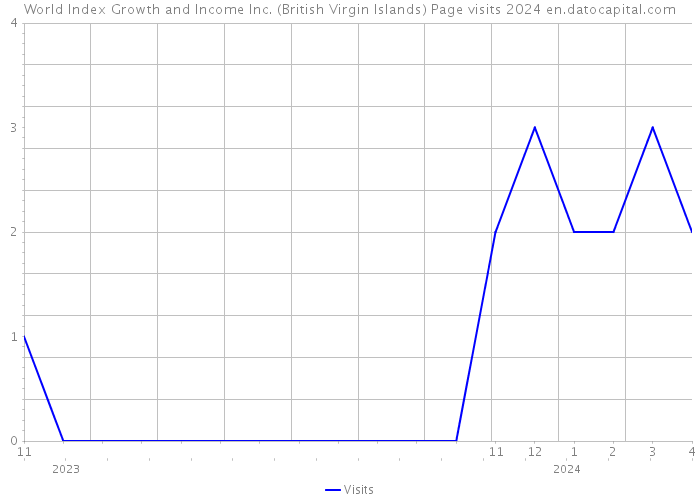 World Index Growth and Income Inc. (British Virgin Islands) Page visits 2024 