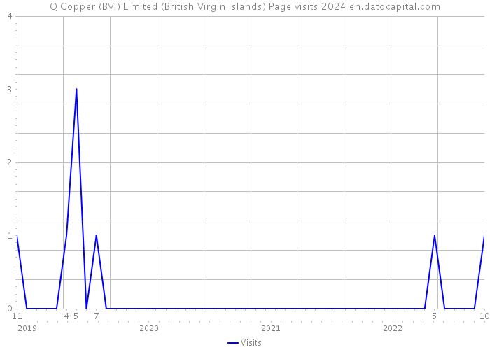 Q Copper (BVI) Limited (British Virgin Islands) Page visits 2024 
