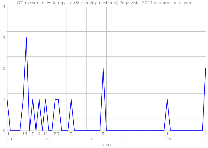 IGT Investment Holdings Ltd (British Virgin Islands) Page visits 2024 