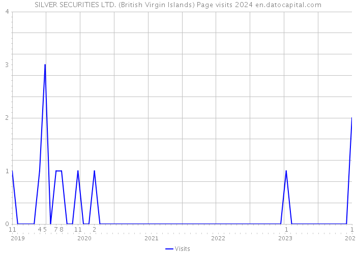 SILVER SECURITIES LTD. (British Virgin Islands) Page visits 2024 