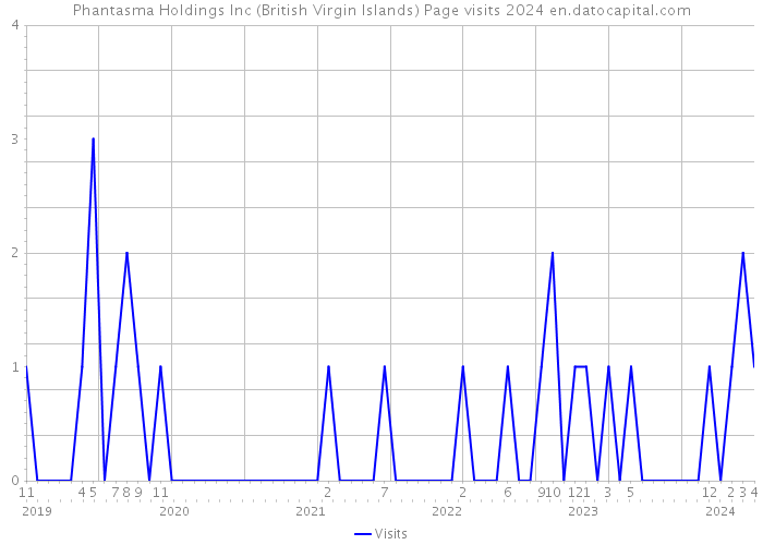 Phantasma Holdings Inc (British Virgin Islands) Page visits 2024 