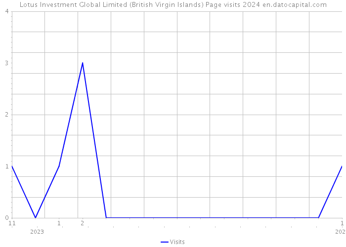 Lotus Investment Global Limited (British Virgin Islands) Page visits 2024 