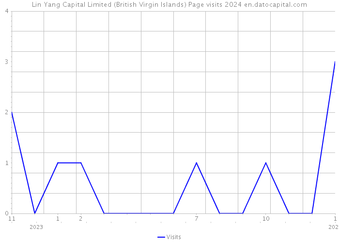 Lin Yang Capital Limited (British Virgin Islands) Page visits 2024 