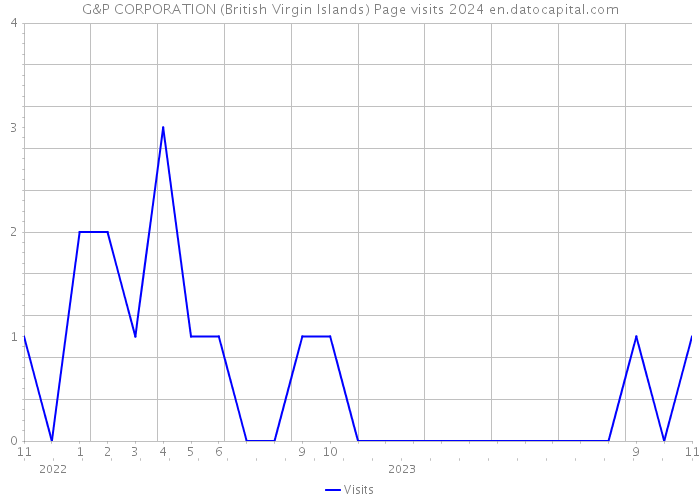 G&P CORPORATION (British Virgin Islands) Page visits 2024 