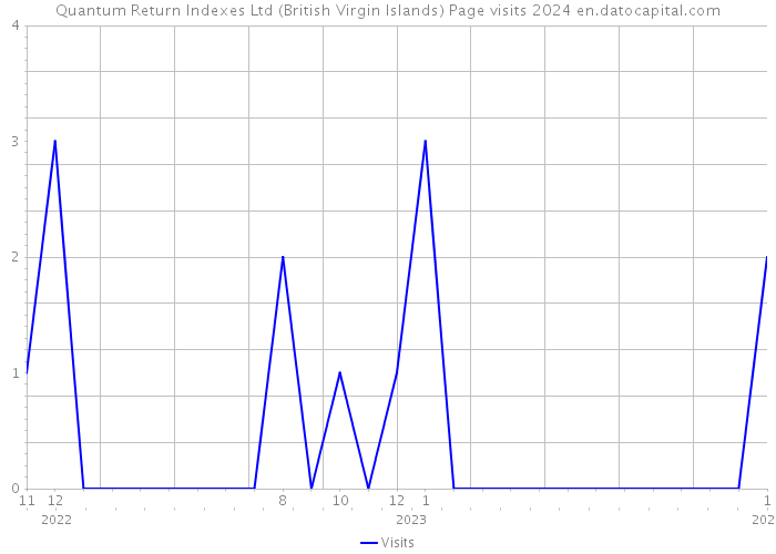 Quantum Return Indexes Ltd (British Virgin Islands) Page visits 2024 