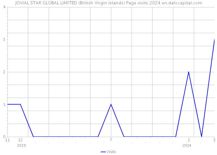 JOVIAL STAR GLOBAL LIMITED (British Virgin Islands) Page visits 2024 