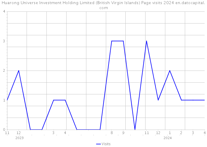 Huarong Universe Investment Holding Limited (British Virgin Islands) Page visits 2024 