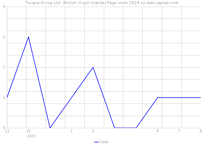 Tucana Group Ltd. (British Virgin Islands) Page visits 2024 