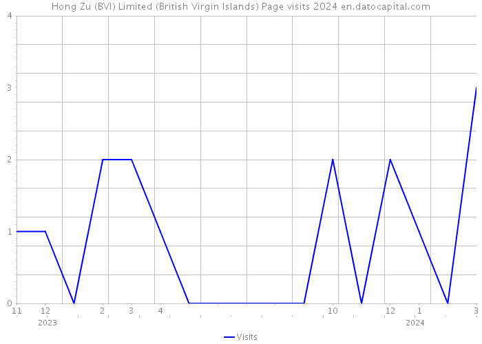 Hong Zu (BVI) Limited (British Virgin Islands) Page visits 2024 