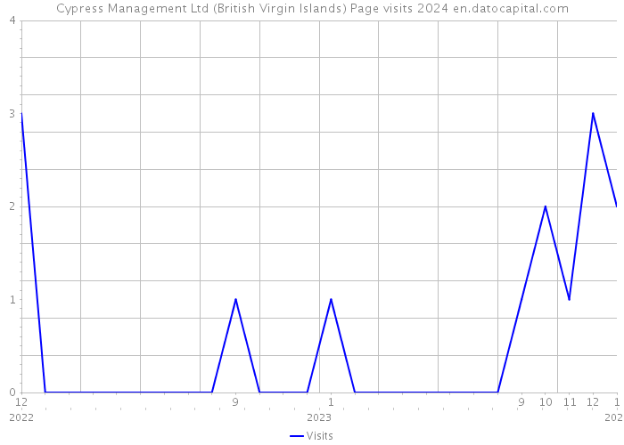 Cypress Management Ltd (British Virgin Islands) Page visits 2024 