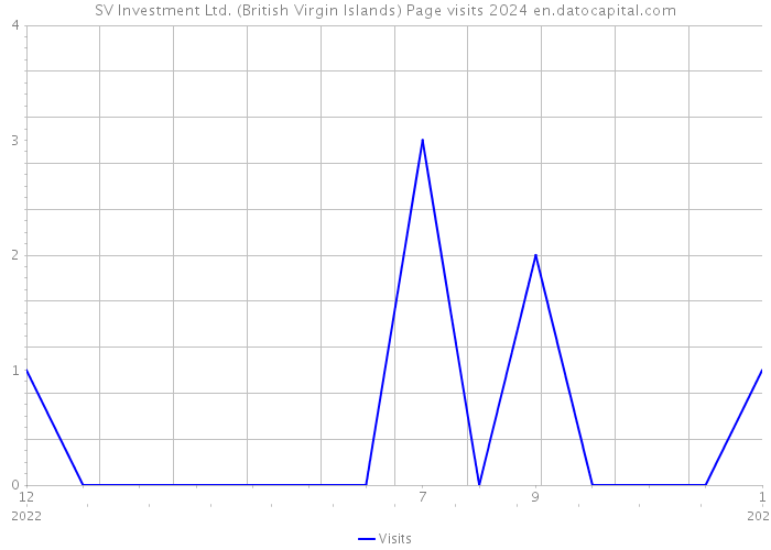 SV Investment Ltd. (British Virgin Islands) Page visits 2024 