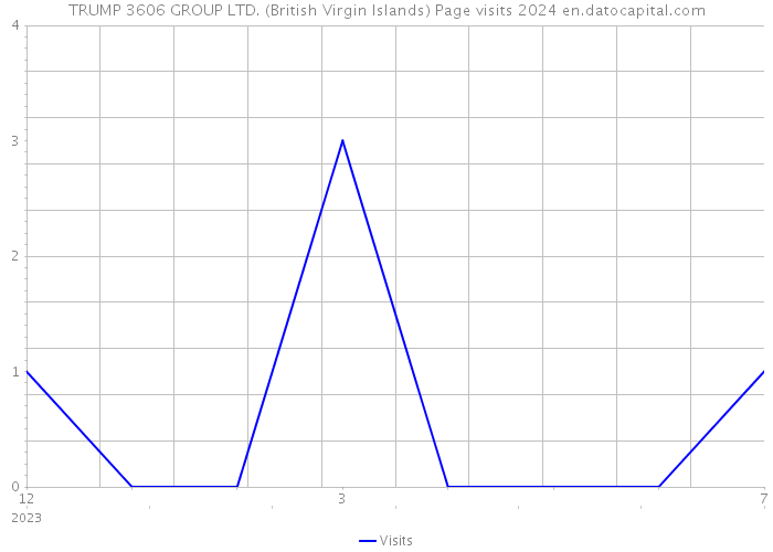 TRUMP 3606 GROUP LTD. (British Virgin Islands) Page visits 2024 