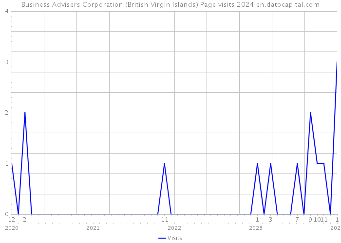 Business Advisers Corporation (British Virgin Islands) Page visits 2024 