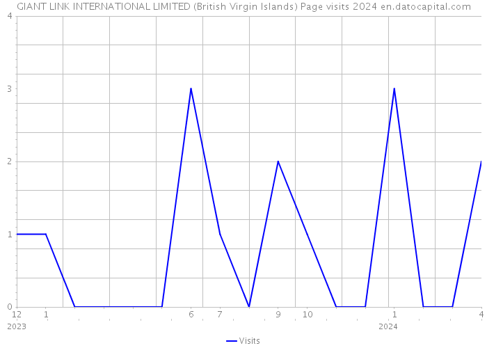 GIANT LINK INTERNATIONAL LIMITED (British Virgin Islands) Page visits 2024 