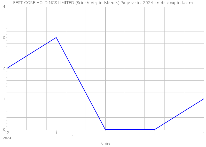BEST CORE HOLDINGS LIMITED (British Virgin Islands) Page visits 2024 