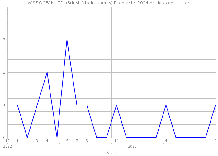 WISE OCEAN LTD. (British Virgin Islands) Page visits 2024 