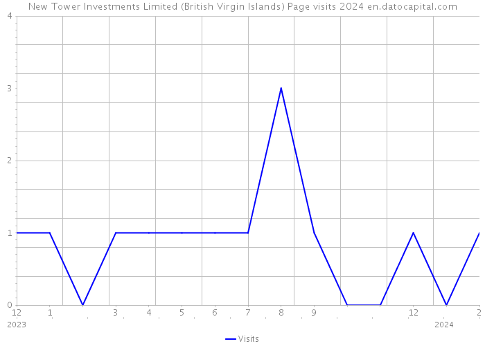 New Tower Investments Limited (British Virgin Islands) Page visits 2024 