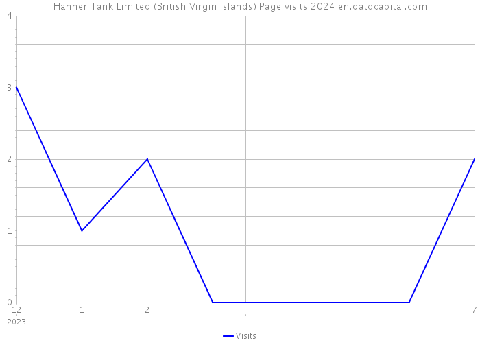 Hanner Tank Limited (British Virgin Islands) Page visits 2024 