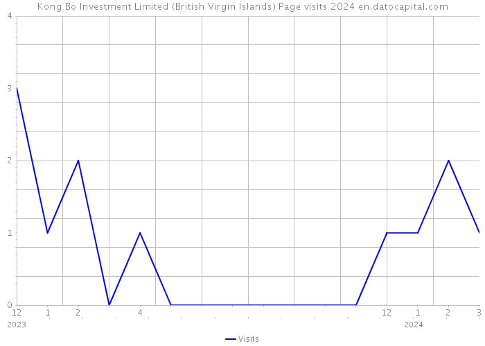 Kong Bo Investment Limited (British Virgin Islands) Page visits 2024 