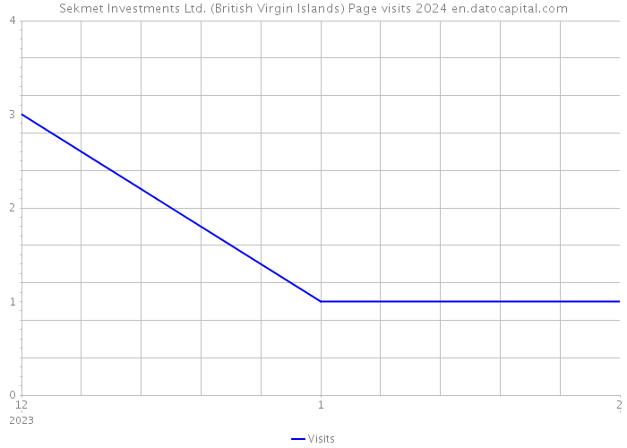 Sekmet Investments Ltd. (British Virgin Islands) Page visits 2024 