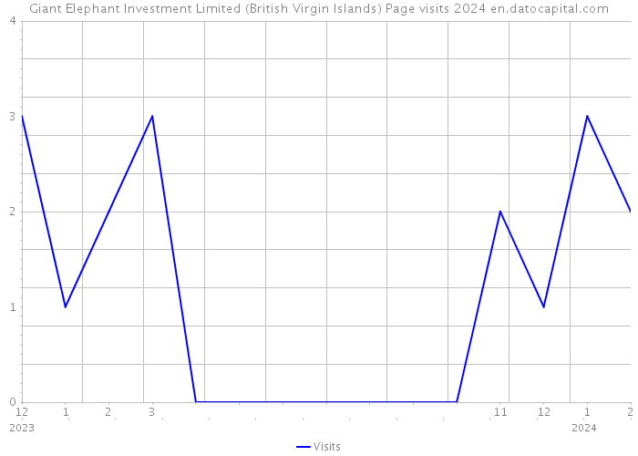 Giant Elephant Investment Limited (British Virgin Islands) Page visits 2024 