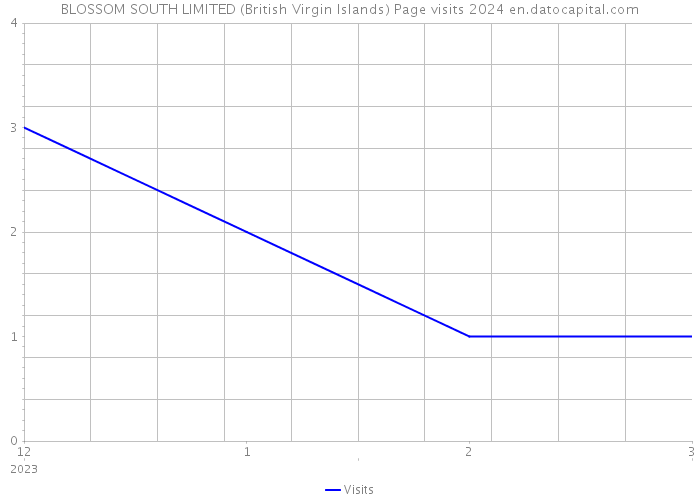 BLOSSOM SOUTH LIMITED (British Virgin Islands) Page visits 2024 