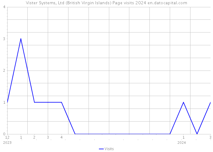 Vister Systems, Ltd (British Virgin Islands) Page visits 2024 
