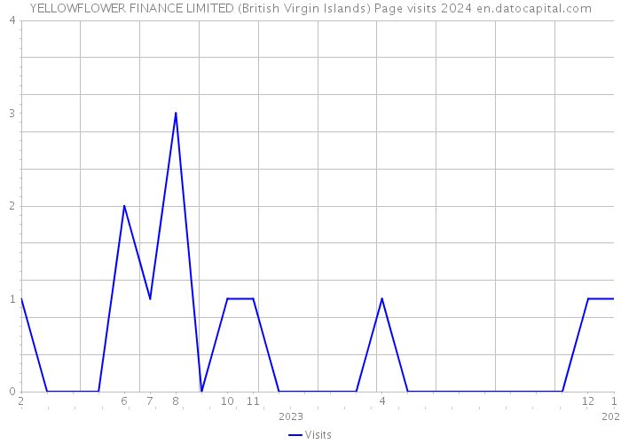 YELLOWFLOWER FINANCE LIMITED (British Virgin Islands) Page visits 2024 