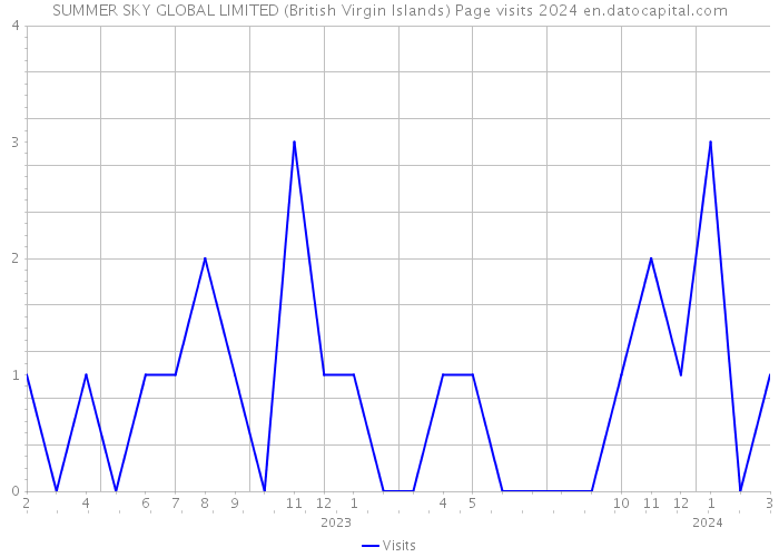 SUMMER SKY GLOBAL LIMITED (British Virgin Islands) Page visits 2024 