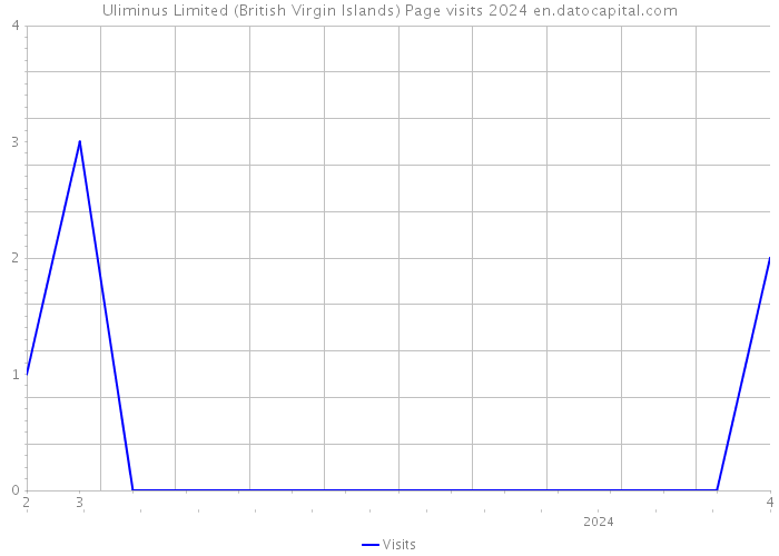 Uliminus Limited (British Virgin Islands) Page visits 2024 